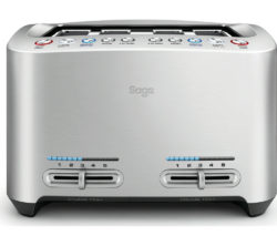 SAGE by Heston Blumenthal BTA845UK Smart 4-Slice Toaster - Silver